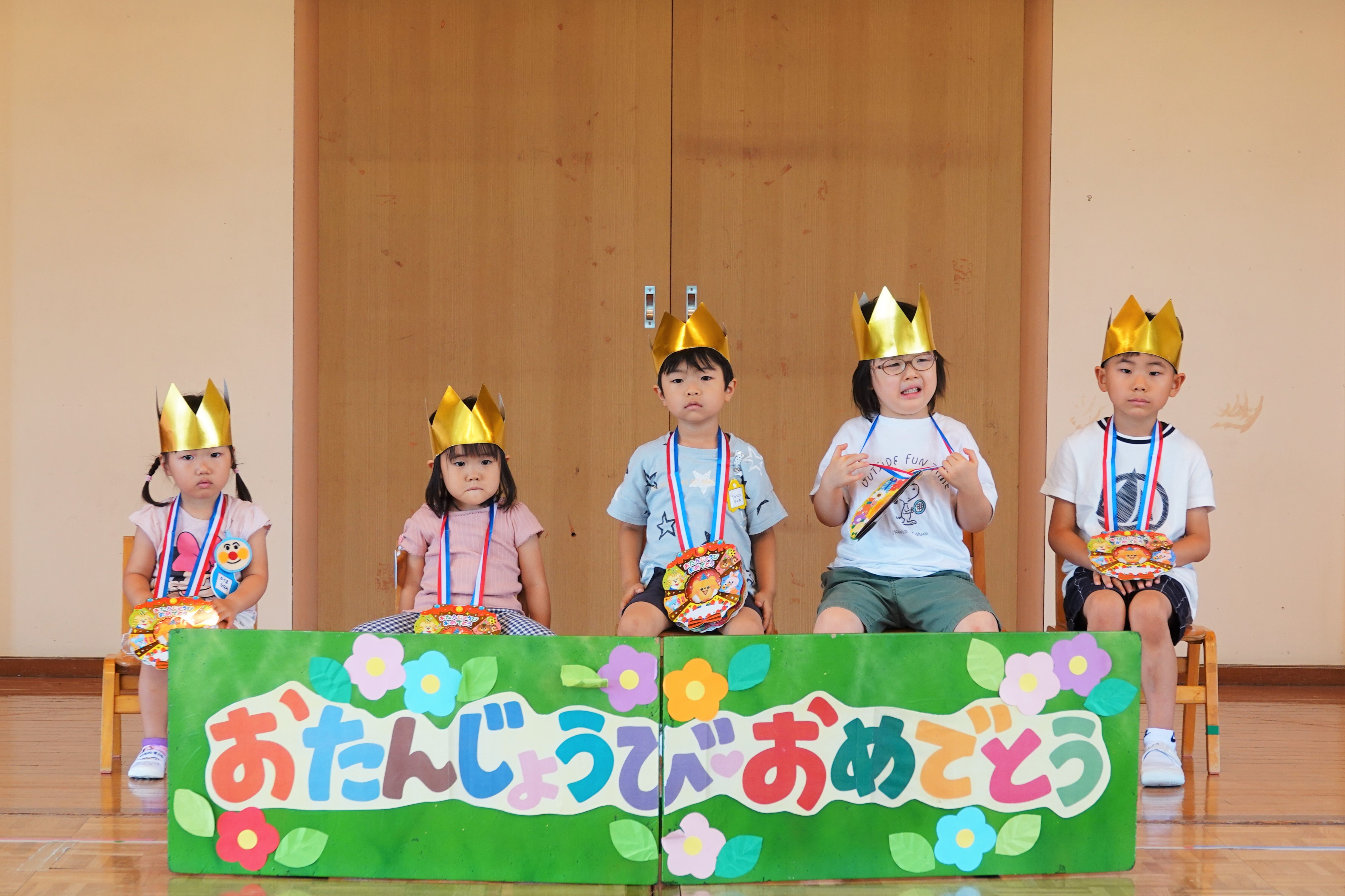 8月生まれの誕生会👑 R4.8.24